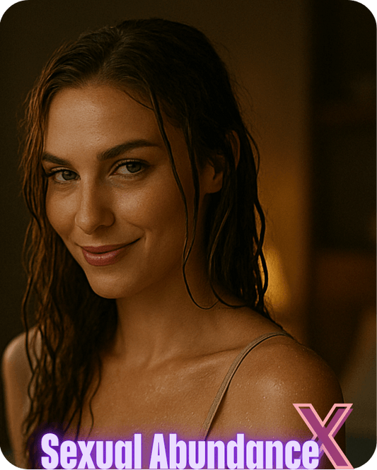 Seductive woman representing Sexual Abundance X, embodying irresistible pheromonal energy and feminine allure.