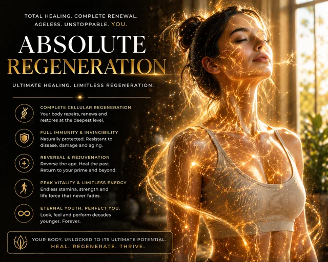 Absolute Regeneration: Heal From Anything, Recover Overnight, Stop Getting Older